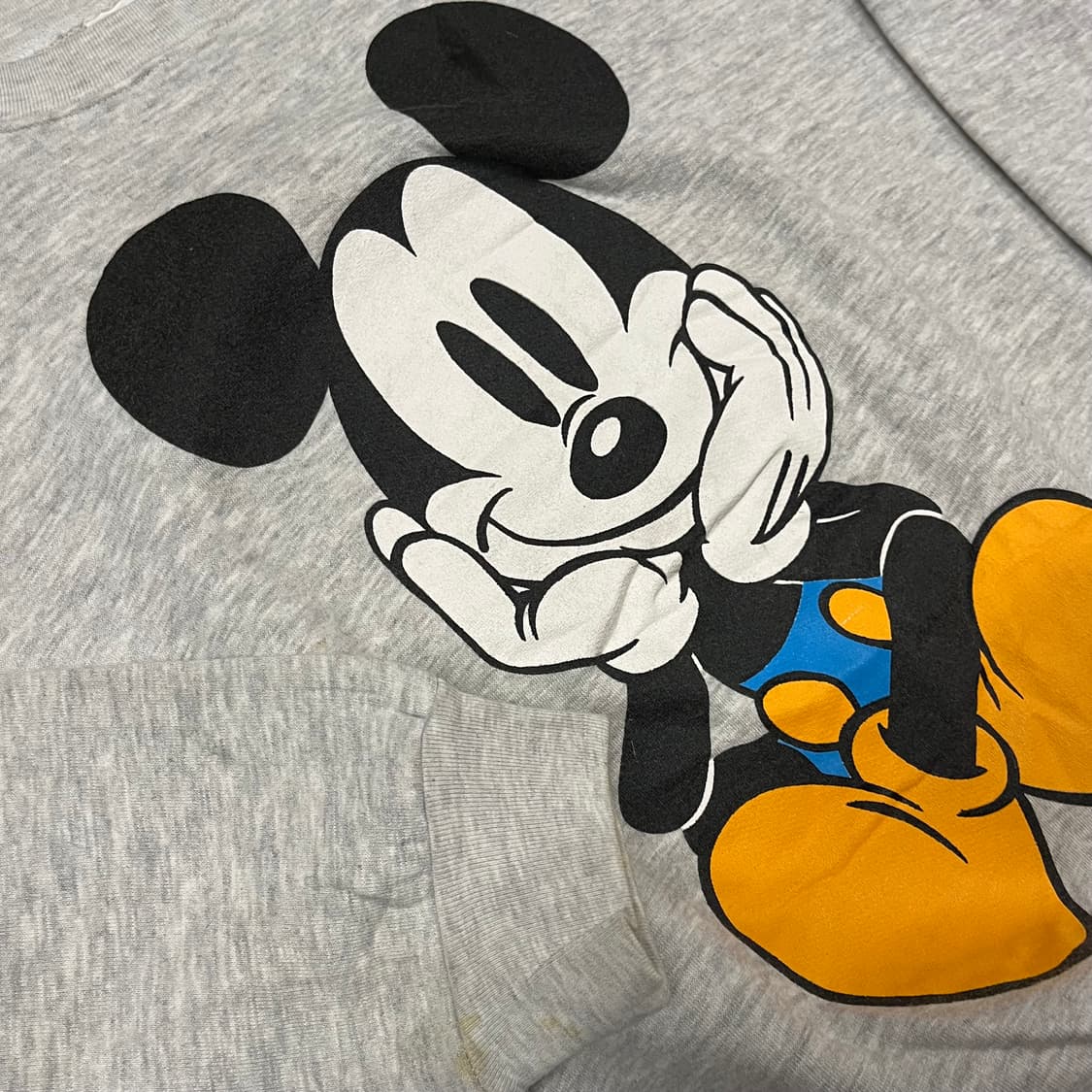 90s USA 미키마우스 스웻셔츠 (100) 상품이미지3