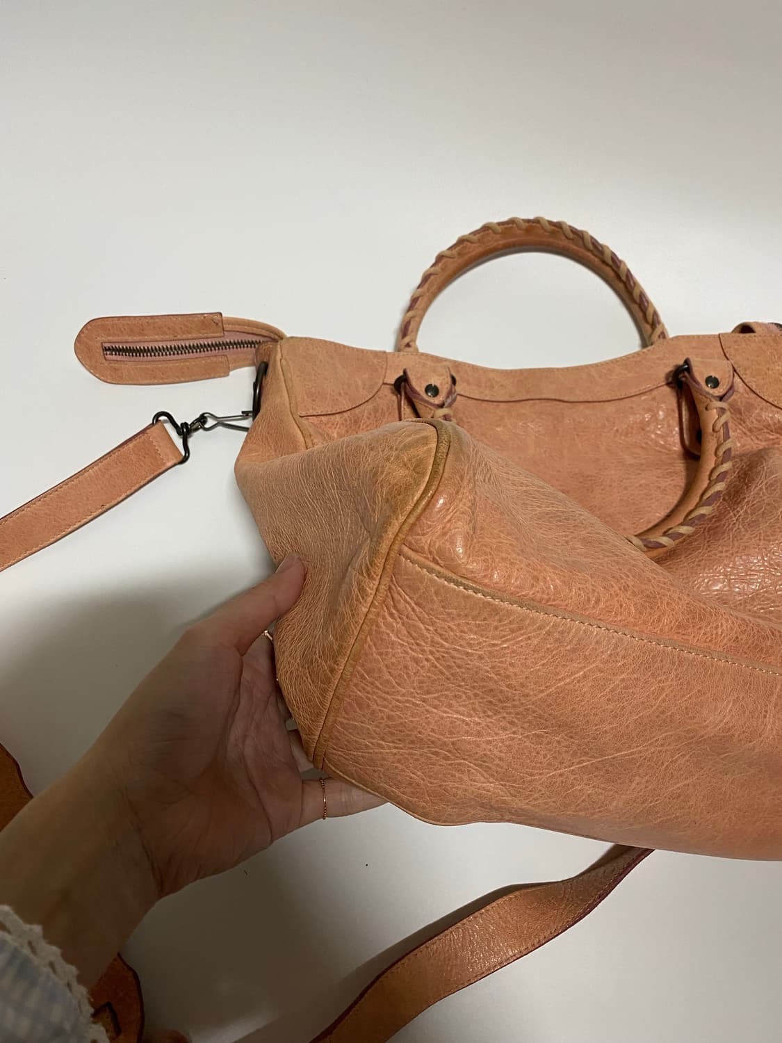 발렌시아가 시티 토트백 핑크 상품이미지9