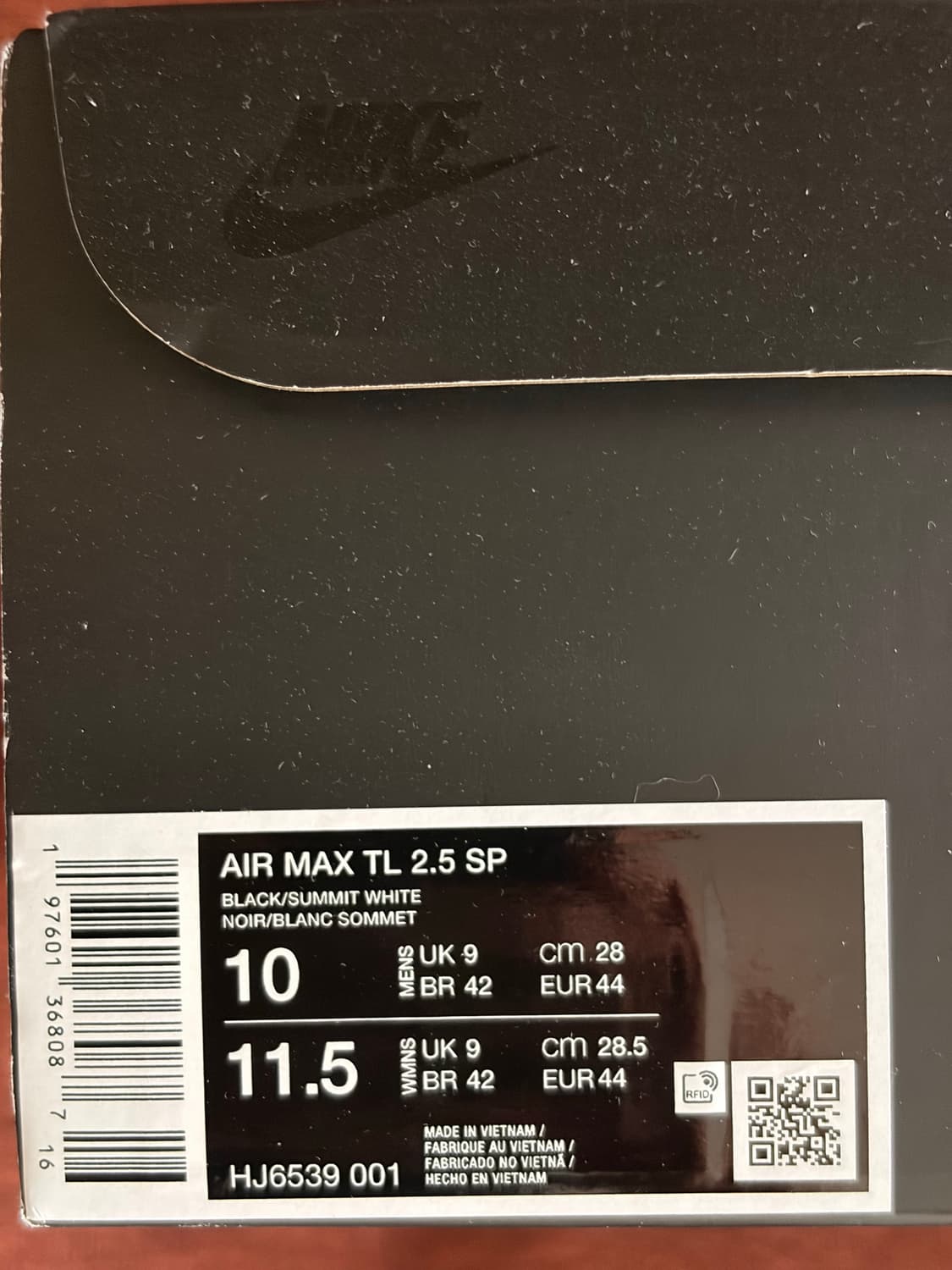 나이키 x 꼼데가르송 옴므 플러스 에어맥스 TL 2.5 블랙 / 280 상품이미지5