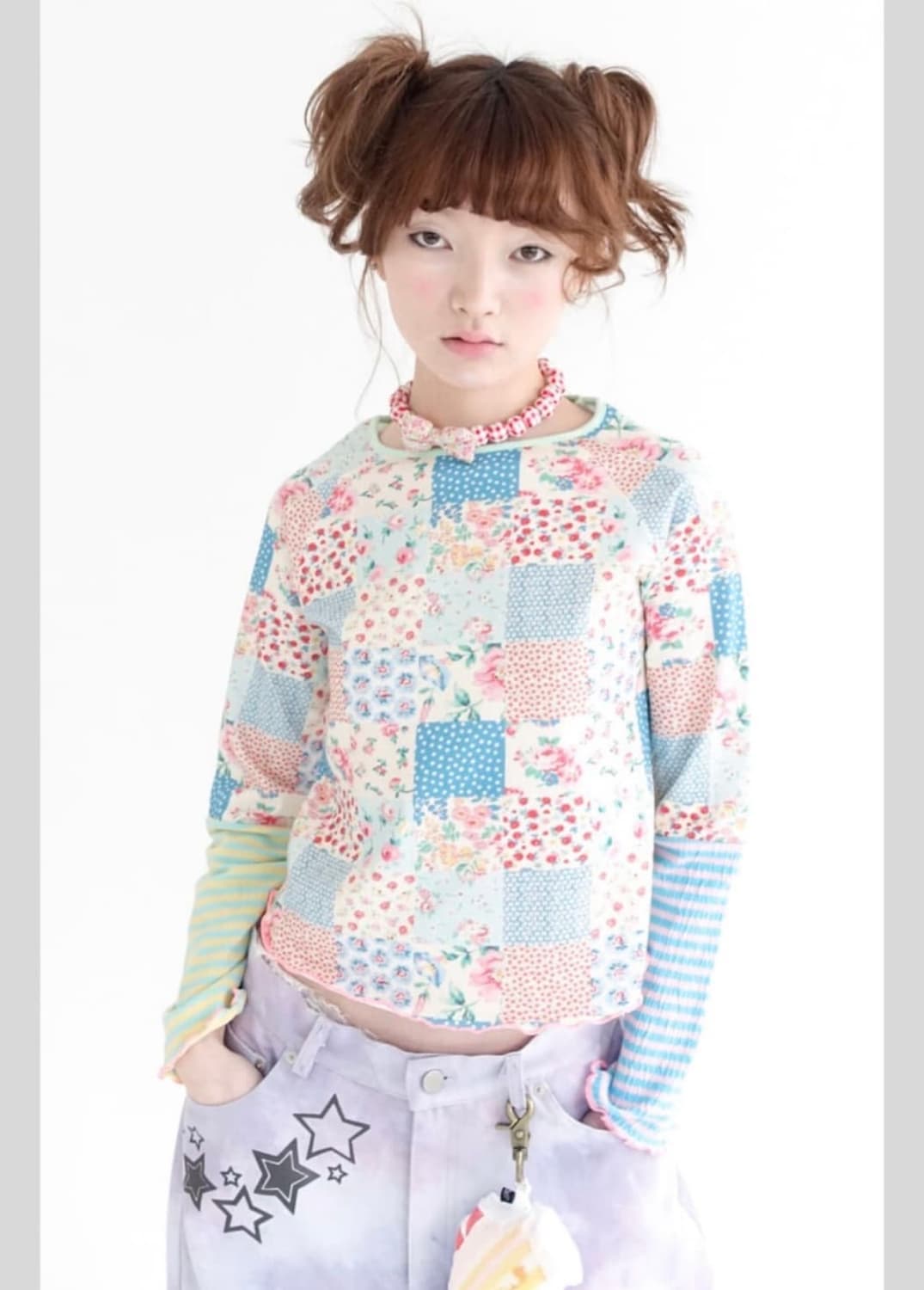 샵페어리 패치탑 블루 상품이미지1