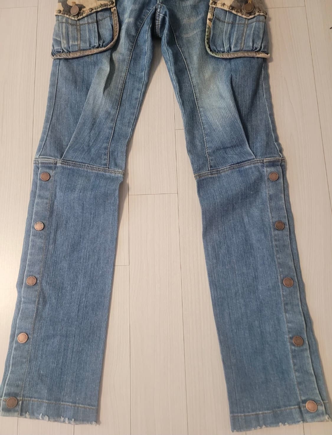 [EGOIST 카고 포켓 데님 팬츠 판매해요] 상품이미지6