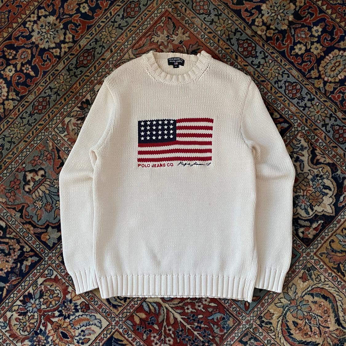 🌊Polo jeans flag cotton knit 상품이미지1