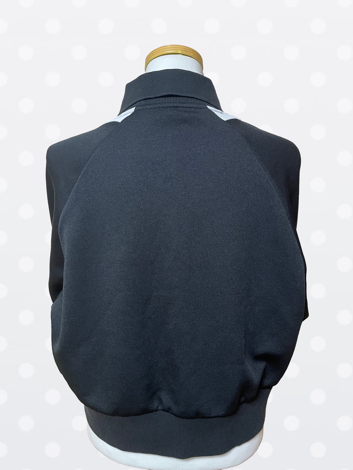 아디다스 삼선 블랙 크롭 카라 맨투맨 상품이미지2