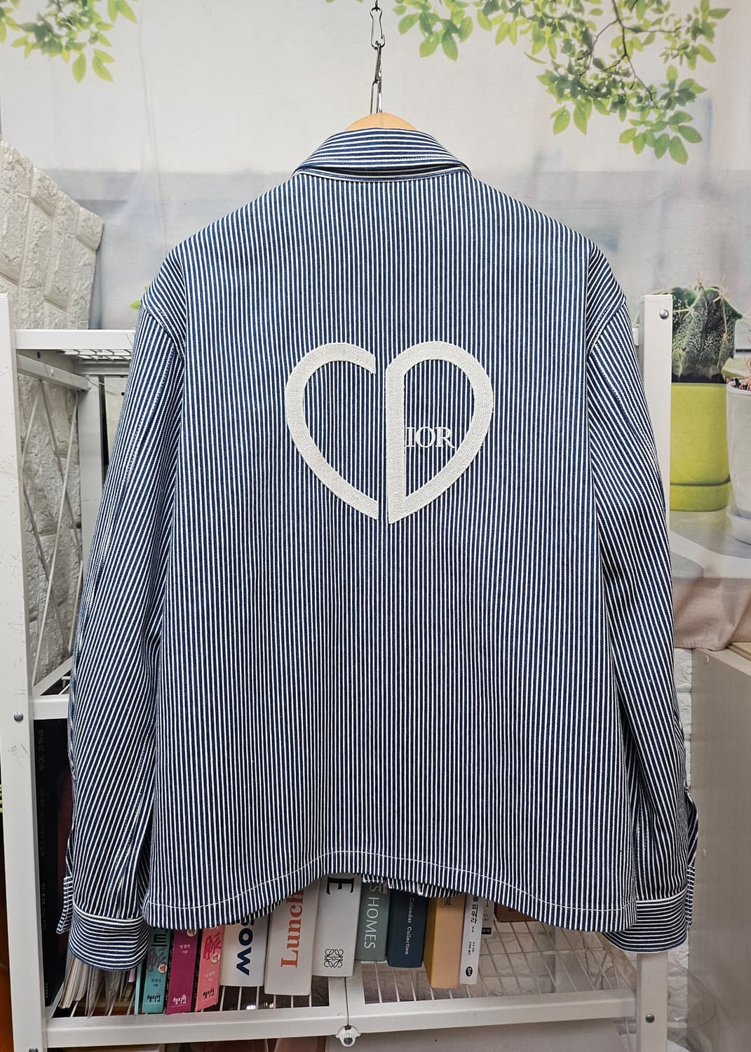 디올 CD하트 스트라이프 남성 데님자켓 110 집업 명품자켓 MM08 상품이미지3