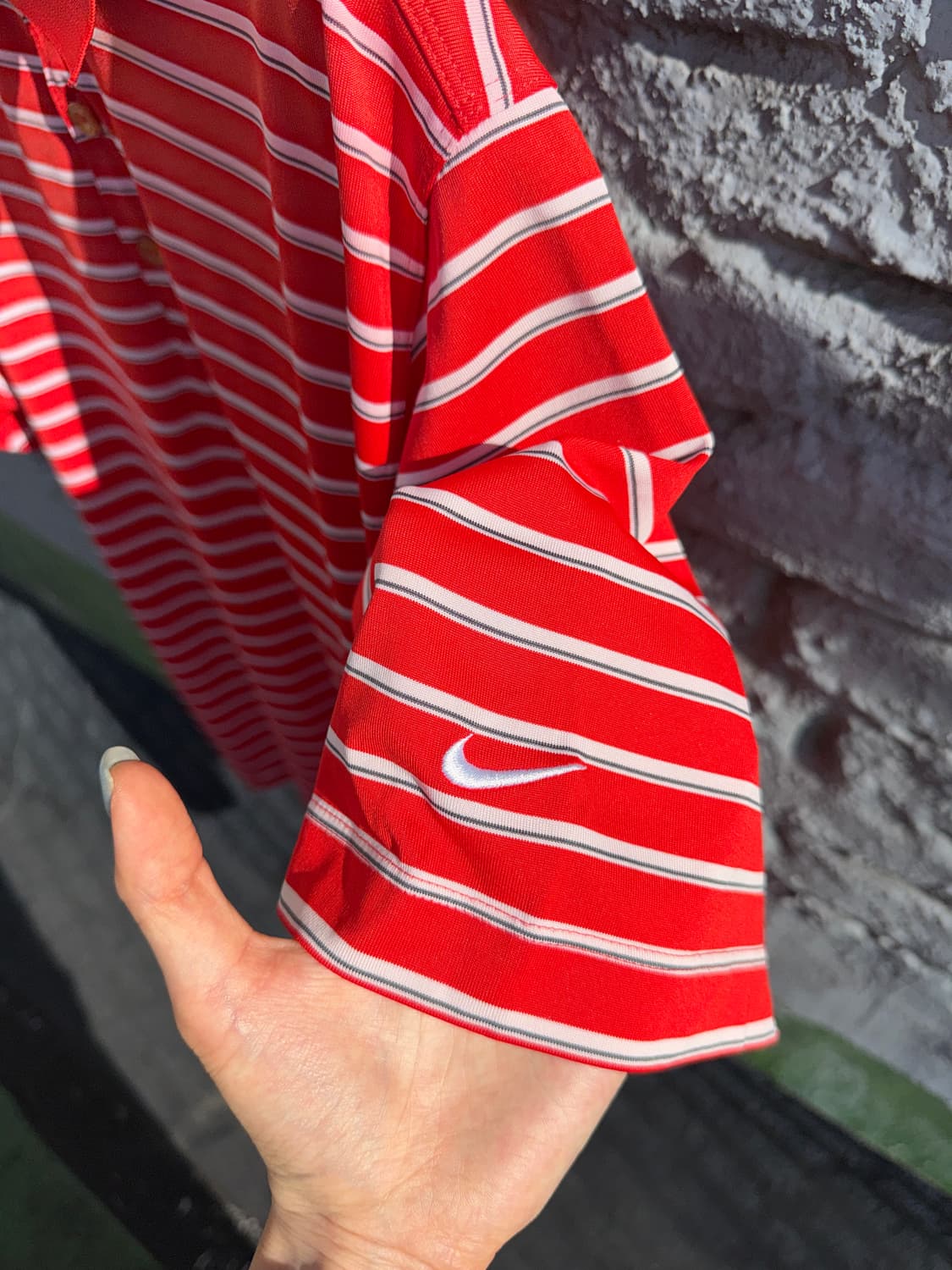 Nike 나이키 레드 스프라이트 반팔 카라티(L) 상품이미지3