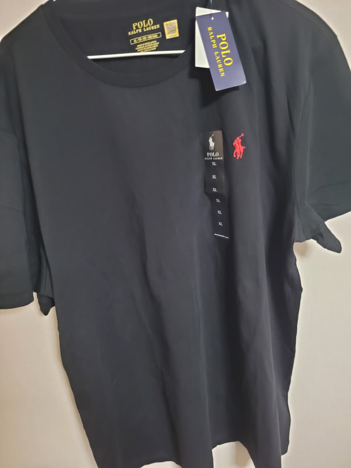 폴로 랄프로렌 크루넥 반팔티 블랙 xl 상품이미지2