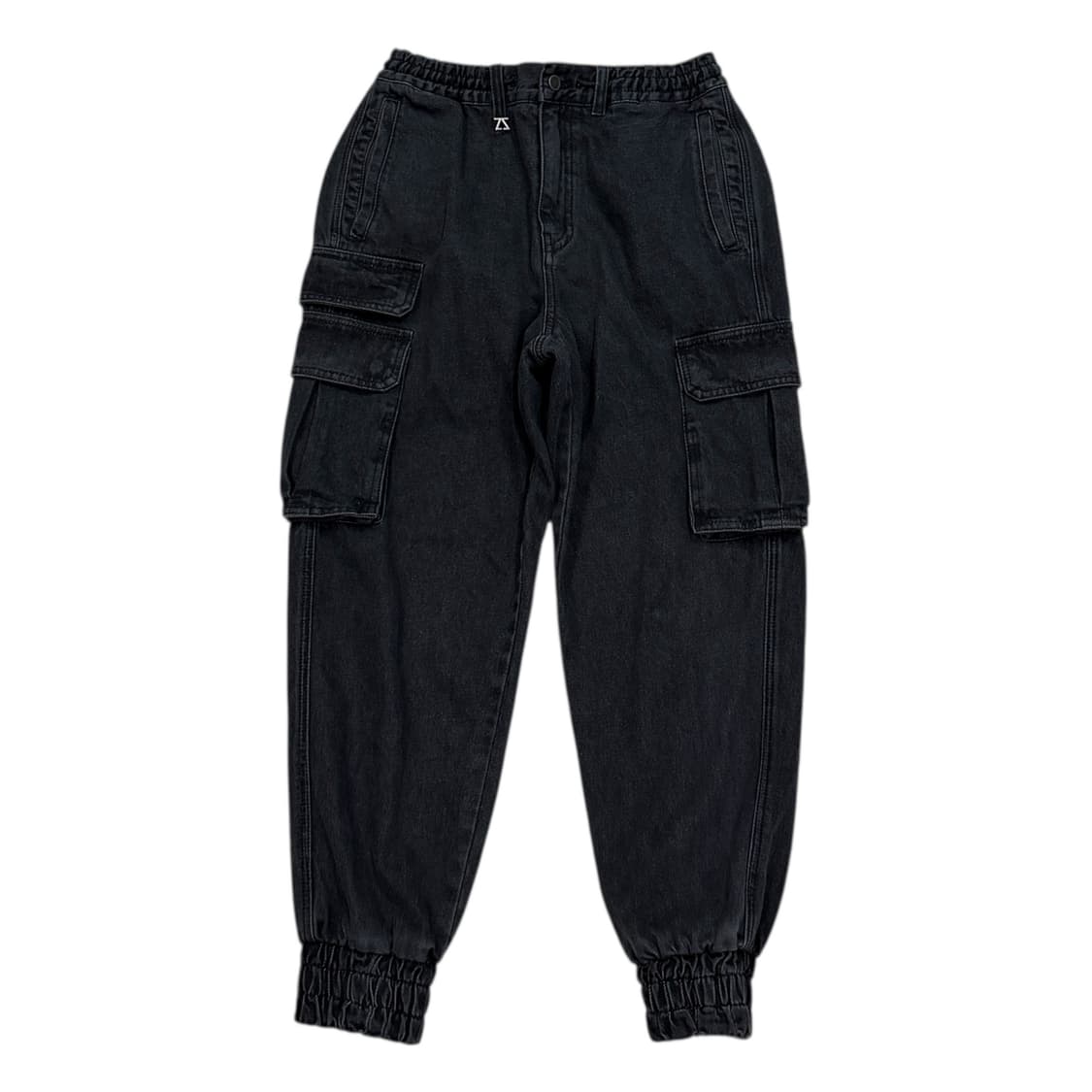 지오송지오 카고 데님 조거팬츠 바지 블랙 78 상품이미지1