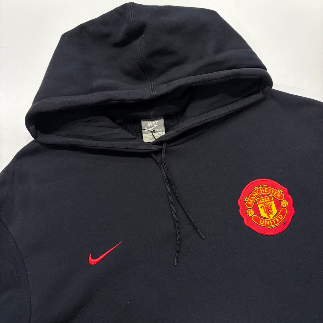 [L] 09s 나이키 맨유 블랙 스웻 후드티 C672 상품이미지3