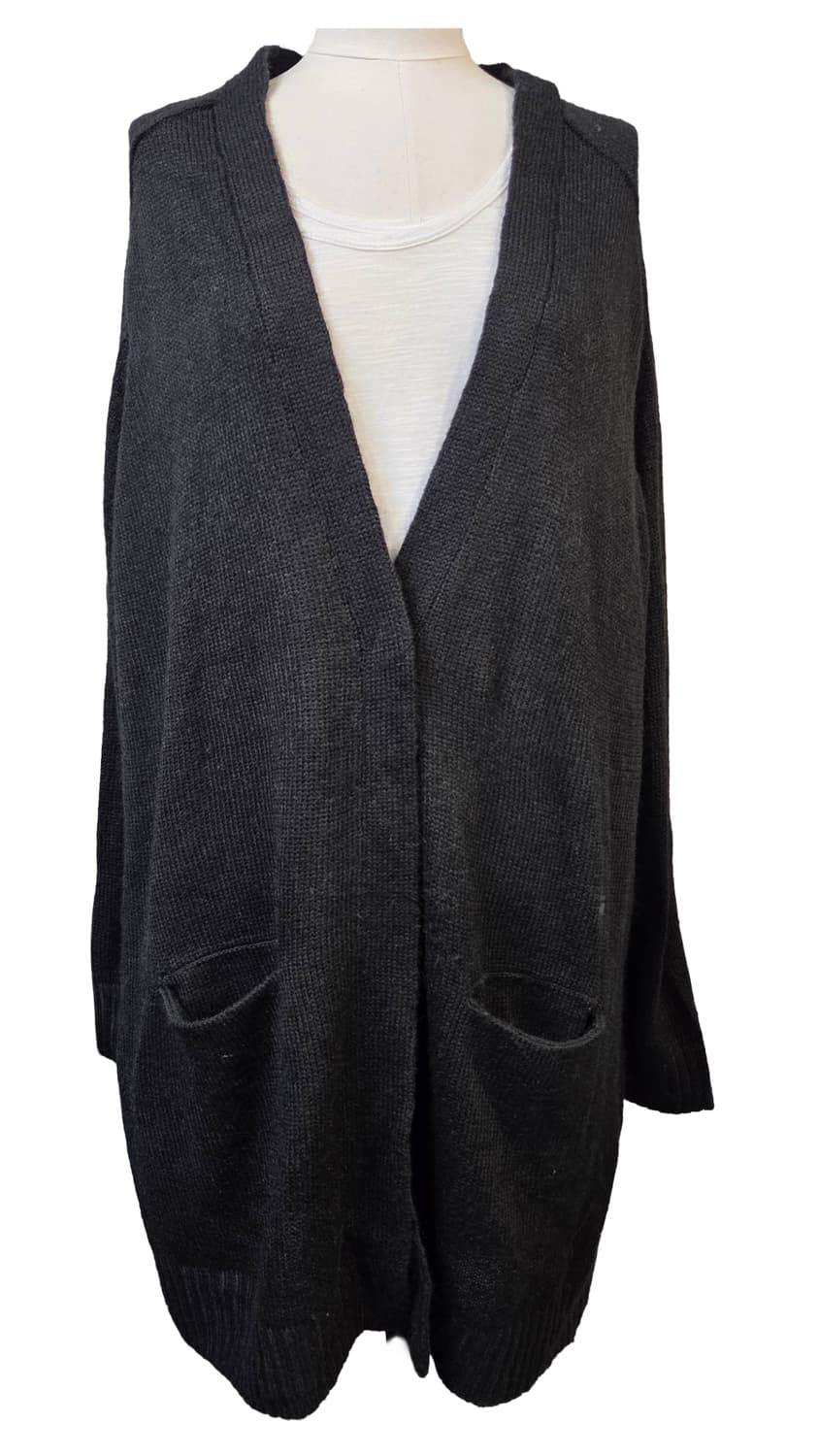 (특가)G-STAR롱 가디건 블랙 포켓 니트(S)남여공용 상품이미지1