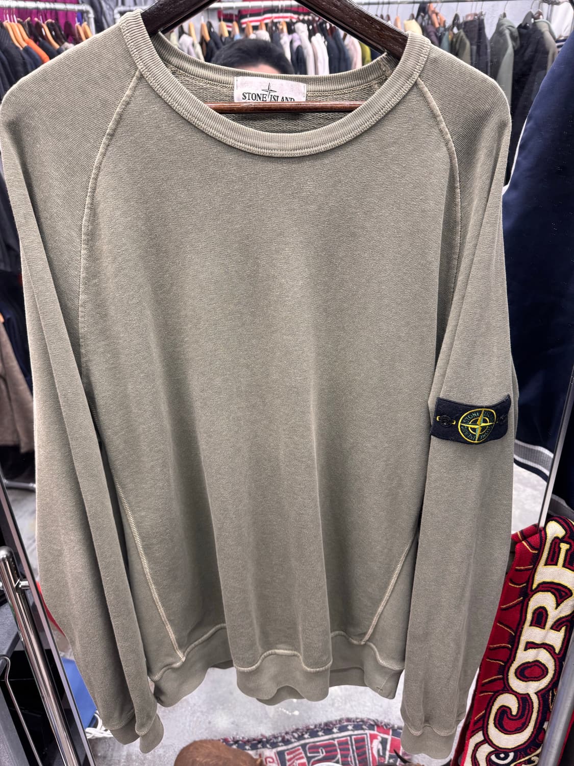 국내매장정품qr) 스톤아일랜드 맨투맨 코튼맨투맨 상품이미지2