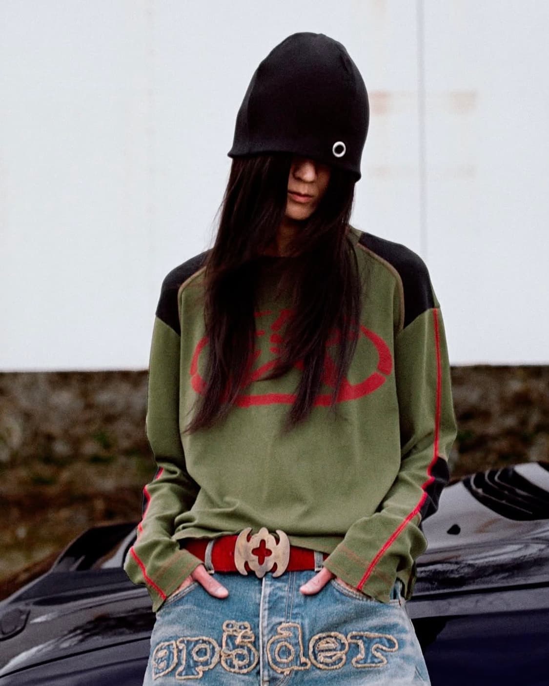 SP5DER SERVICE longsleeve Chive 상품이미지2