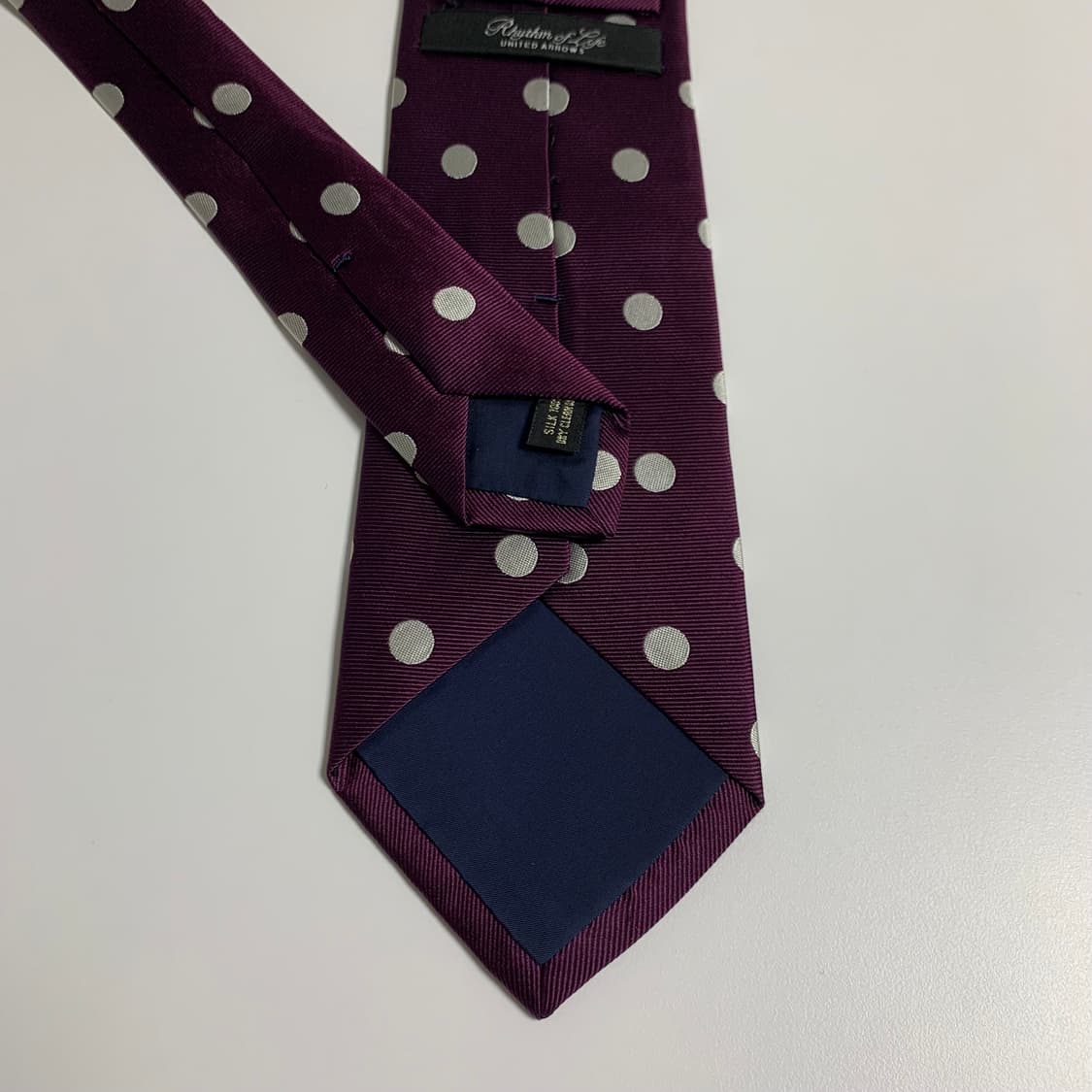 유나이티드 애로우즈 도트넥타이 100실크 최상급 A+등급 8.3cm 상품이미지6