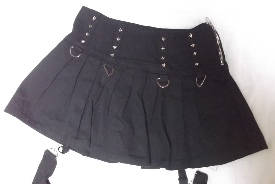 펑크 고스로리 고스펑크 미니 스커트 치마 지뢰계 갸루 오네갸루 빈티지 상품이미지2