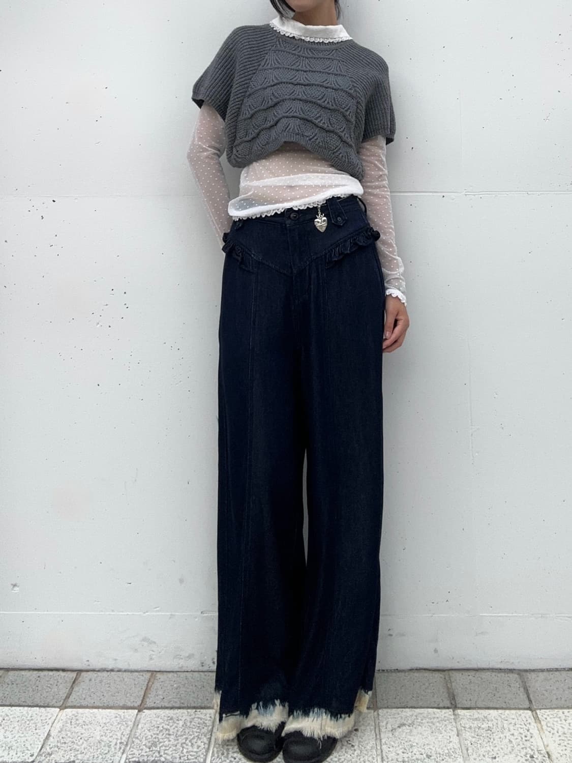 West frill detail pants 상품이미지6