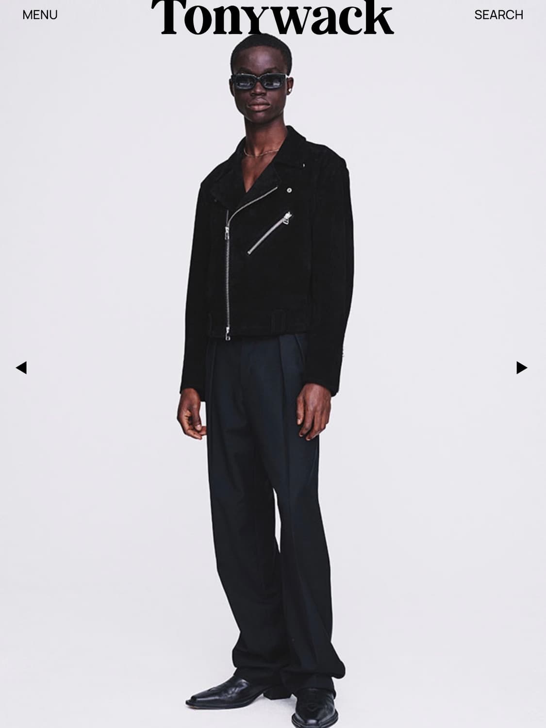 [TONYWACK] 스웨이드 바이커 자켓 블랙 (M) 상품이미지7