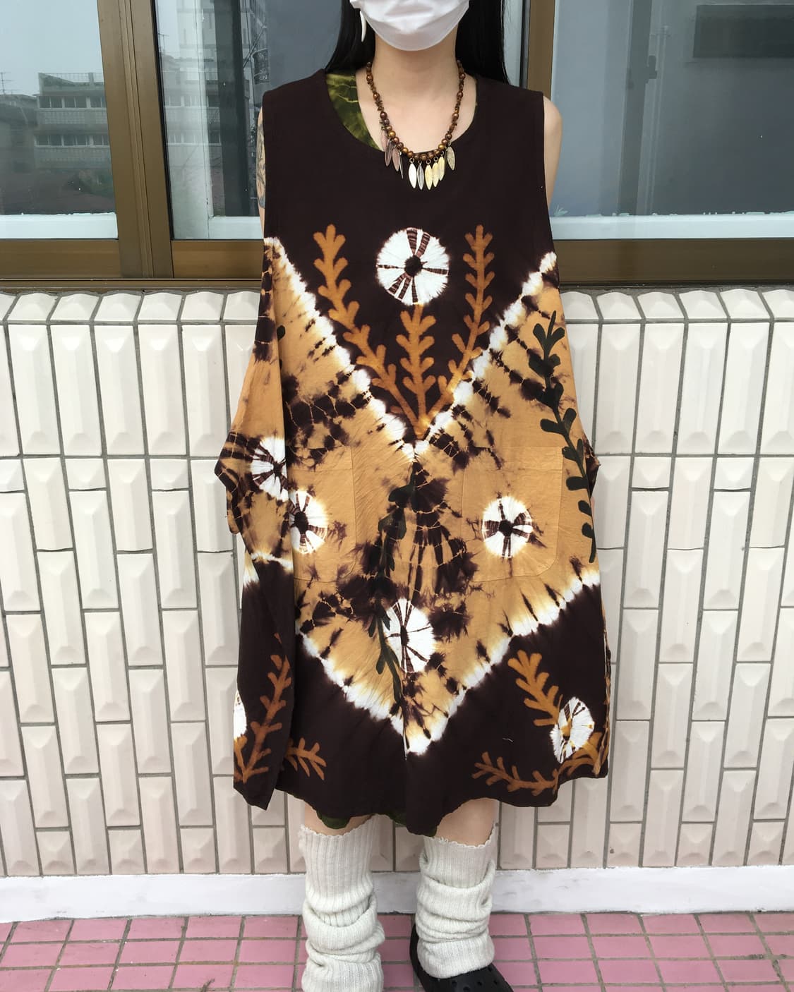 Ethnic mood dyed apron 상품이미지6