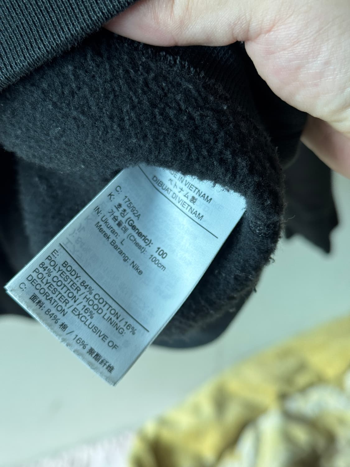 ACG 풀오버 플리스 후드 블랙 앤트러사이트 - 아시아 상품이미지4