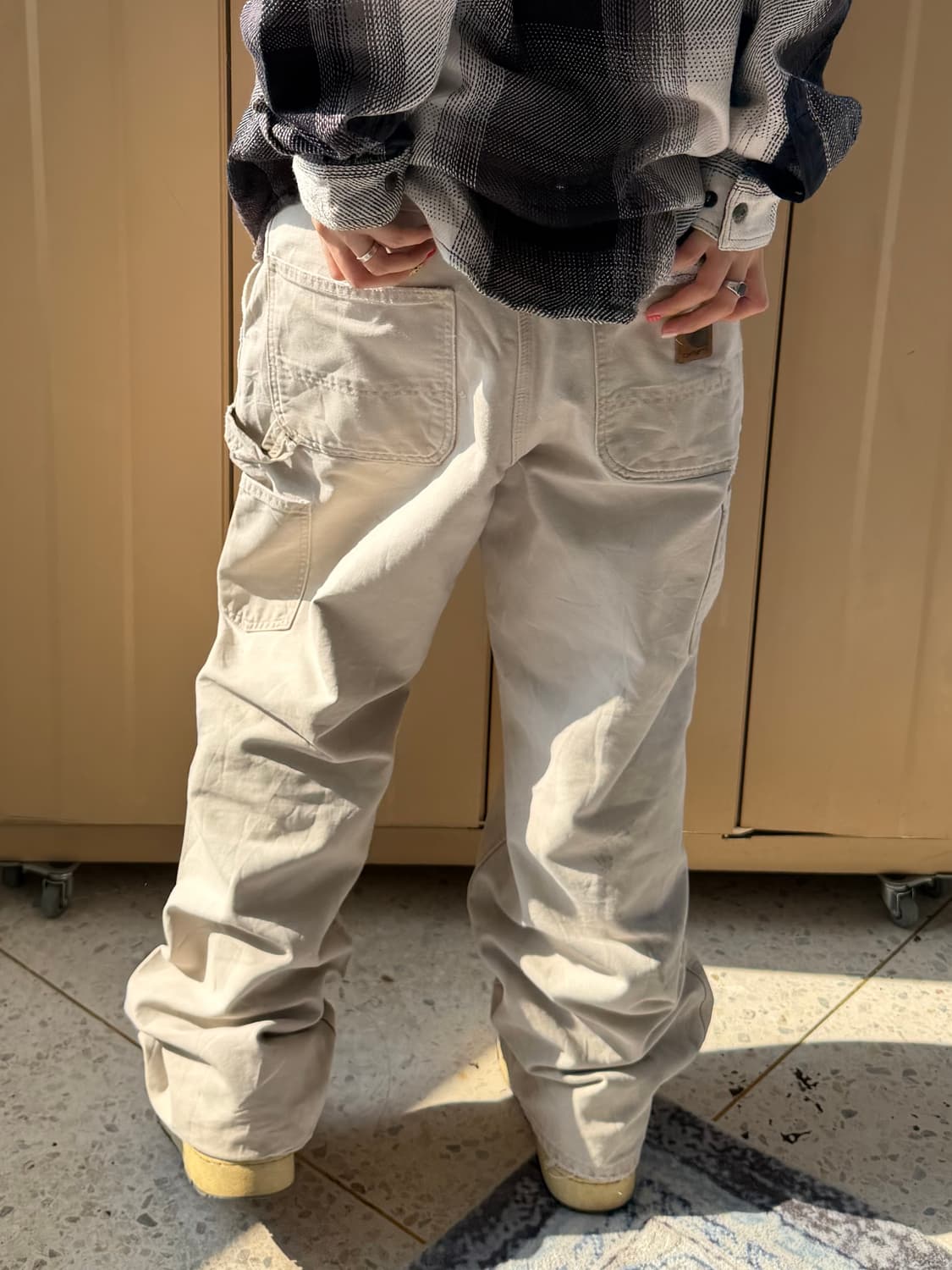 칼하트 카펜터 워크팬츠 화이트 상품이미지2