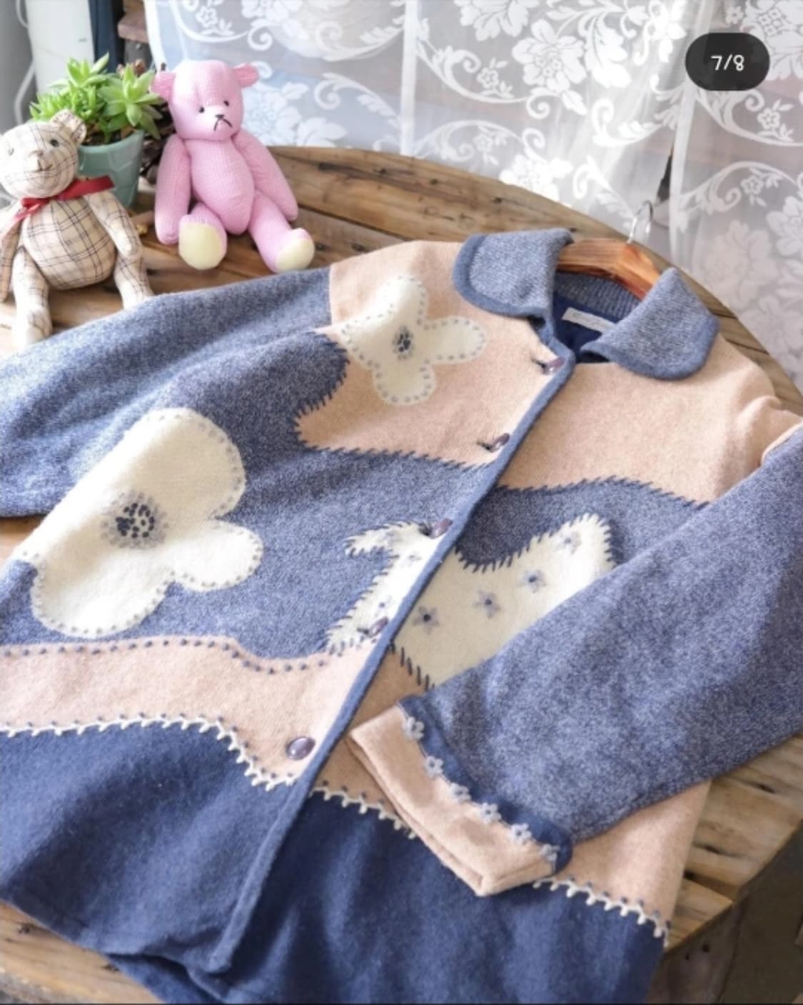 앨리스빈티지 압축 울 누빔 자켓가디건 상품이미지7