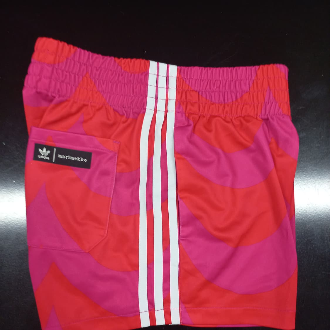아디다스 마리메꼬 트레이닝 쇼츠 반바지 레드핑크 XS 상품이미지7