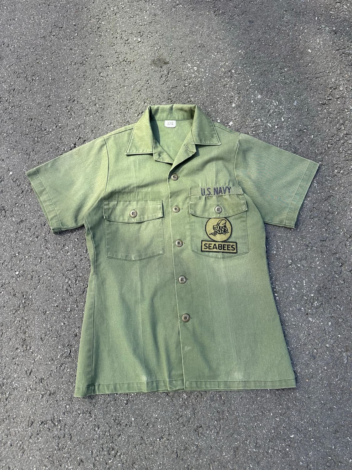 [빈티지] •US Navy Seabees Shirt 상품이미지1