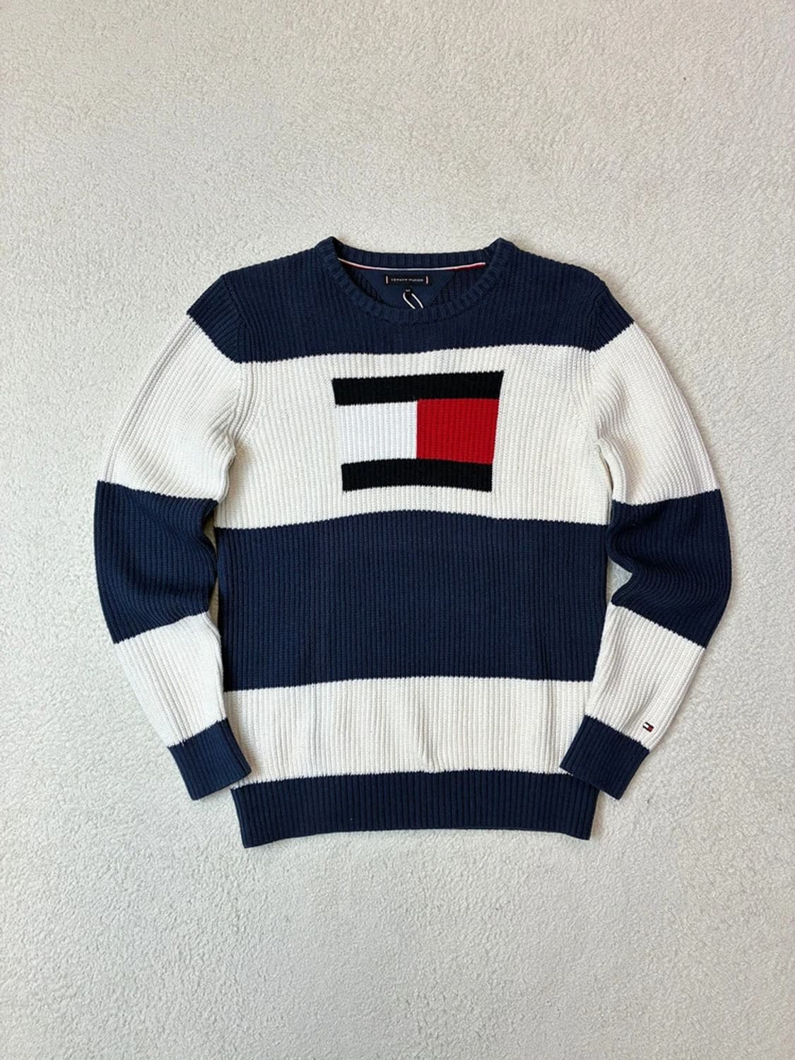 타미힐피거 스트럭처 플래그 크루넥 스웨터 PN6115    상품이미지1