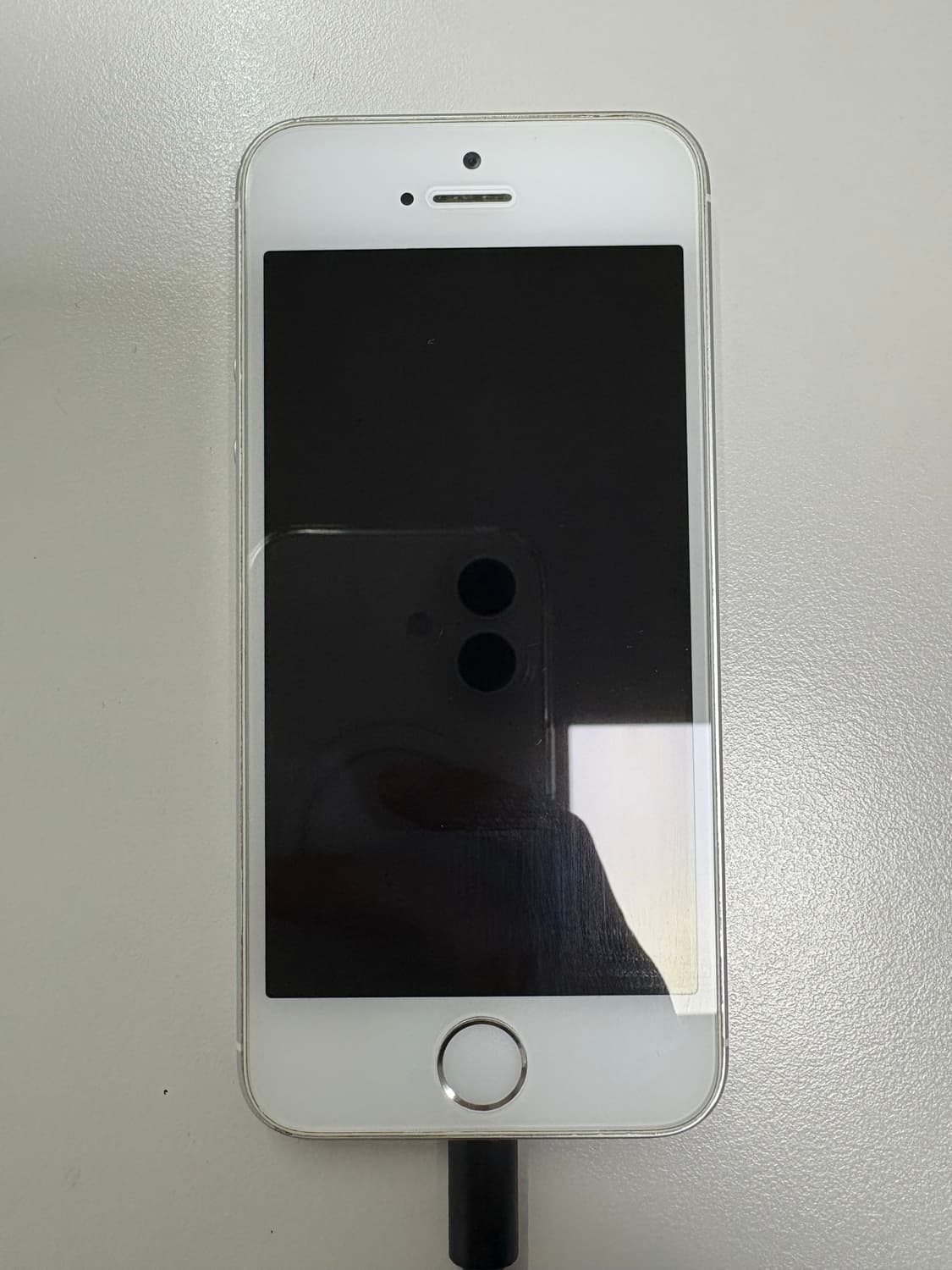 64gb 카메라무음 ) 아이폰 se1 실버 팔아요 상품이미지1