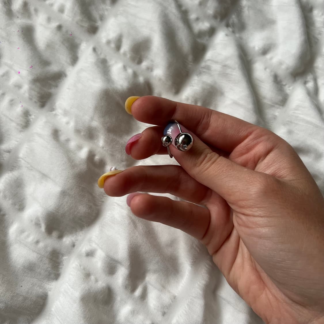 ⚪ 더블 스피어 반지 상품이미지2