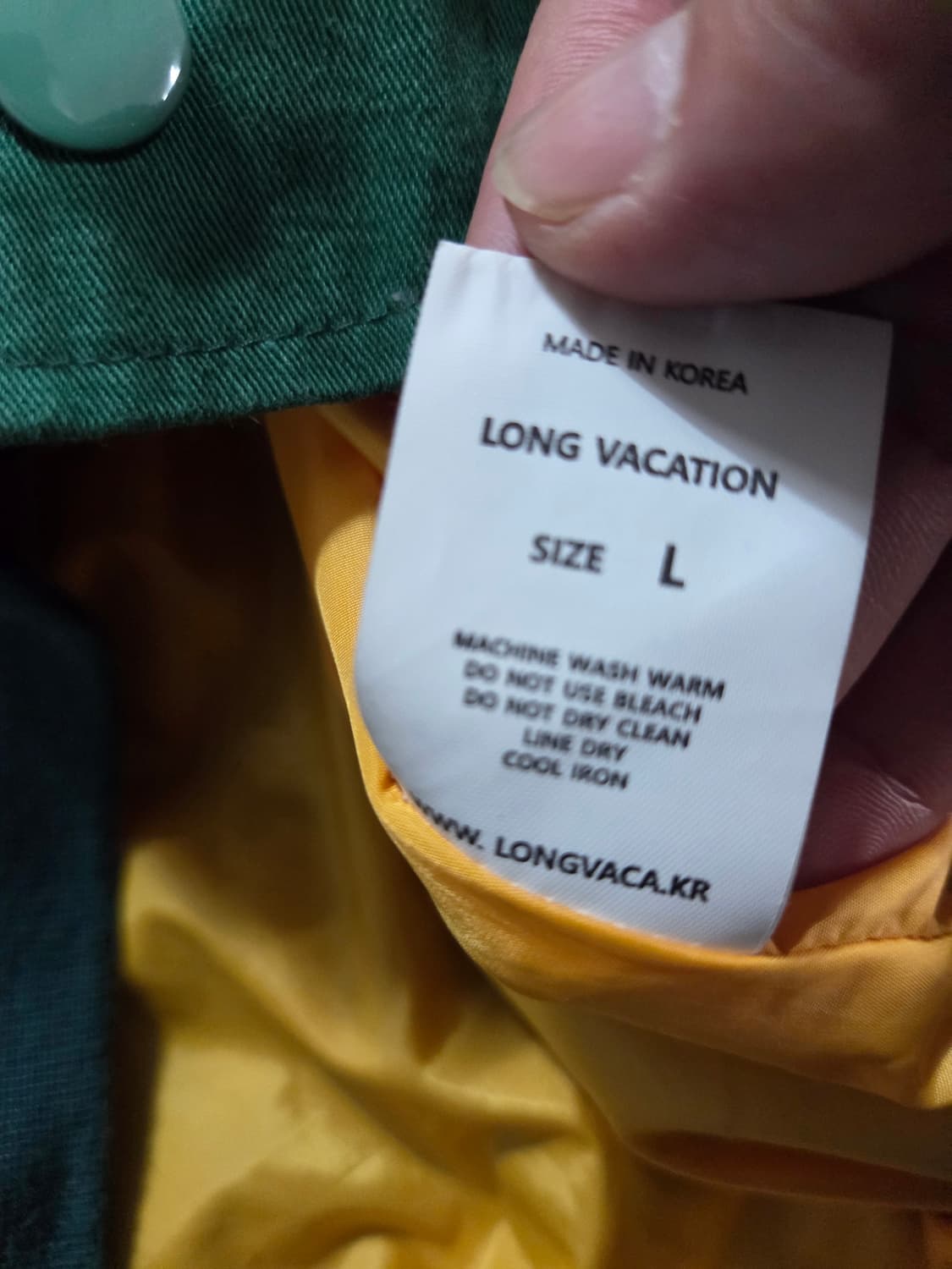 롱바케(Longvaca)의 마스터 딥 그린 바시티 자켓 상품이미지4