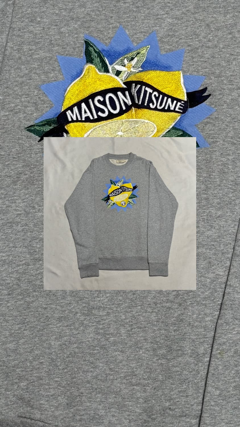 🦊메종키츠네 그레이 맨투맨🍋 상품이미지1