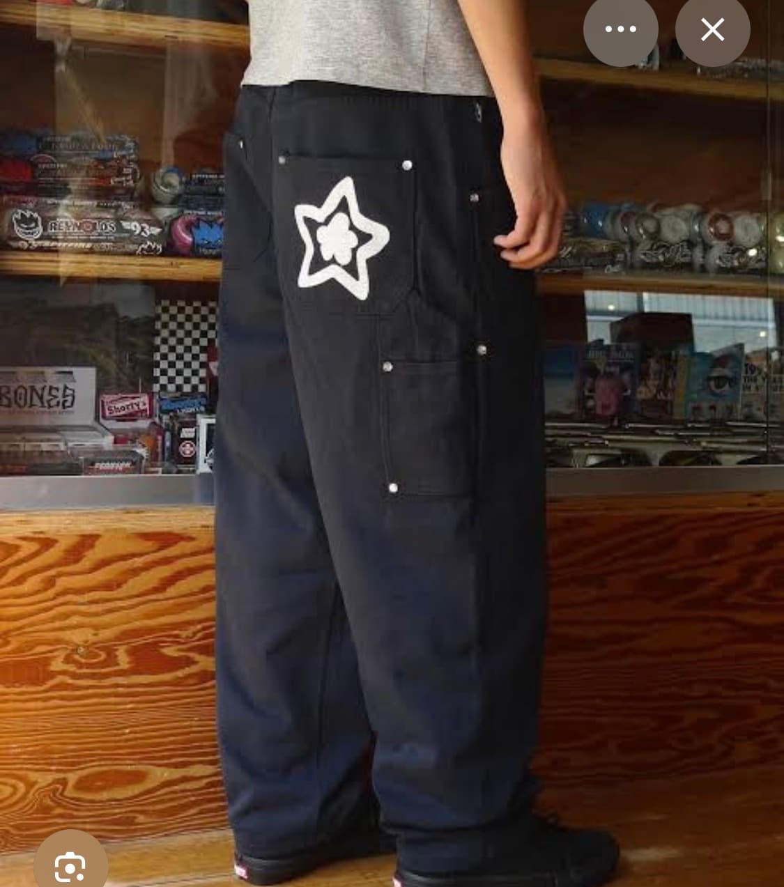 스타팀 더블니 네이비 사이즈교환 상품이미지1