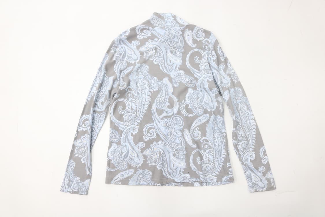 DoCLASSE 도클라세 페이즐리 패턴 하이넥 롱슬리브 티셔츠 상품이미지6
