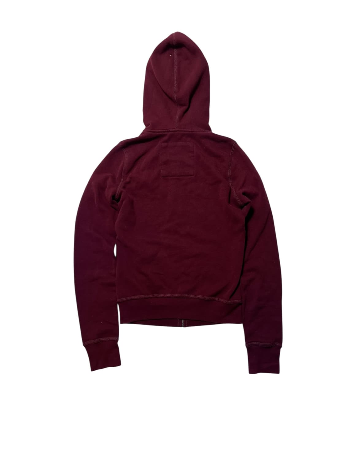 홀리스터 버건디 후드집업 XS 딱붙핏 상품이미지2