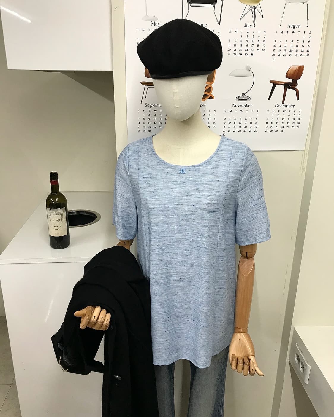 꾸레쥬 로고 블라우스 상품이미지6
