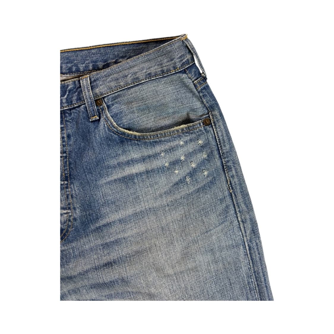 XL) 리바이스 501 워시드 컷오프 데님쇼츠 BD-006 상품이미지4