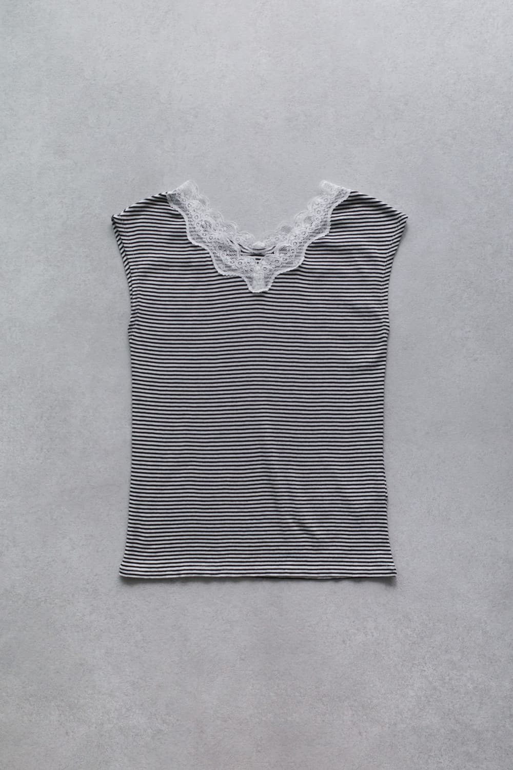 lace stripe sleeveless 상품이미지1