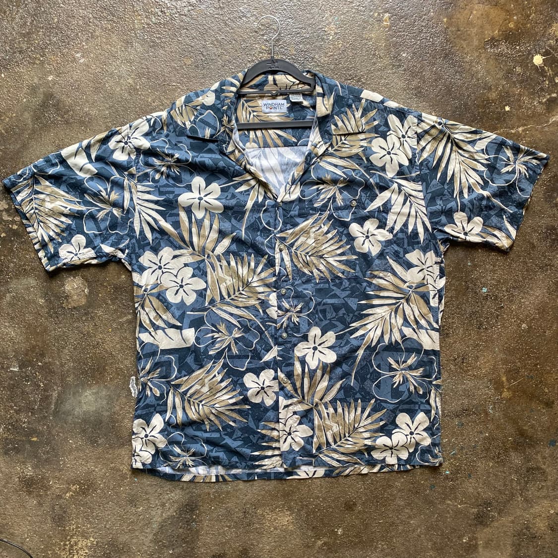 빈티지 플라워 패턴 반팔 셔츠 상품이미지1