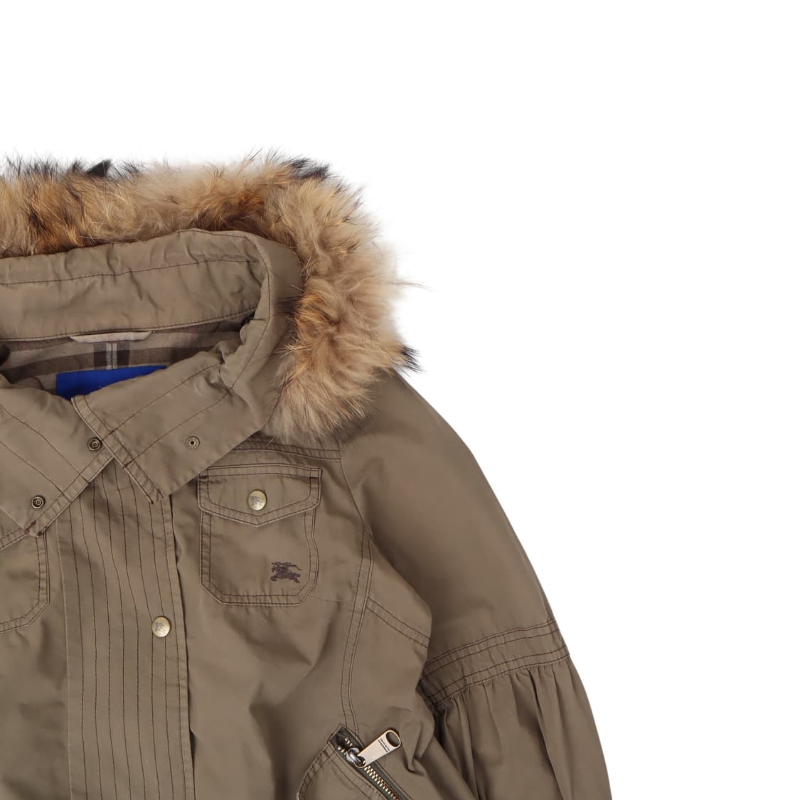 버버리 블루라벨 퍼 후디 멀티포켓 야상 자켓 상품이미지3