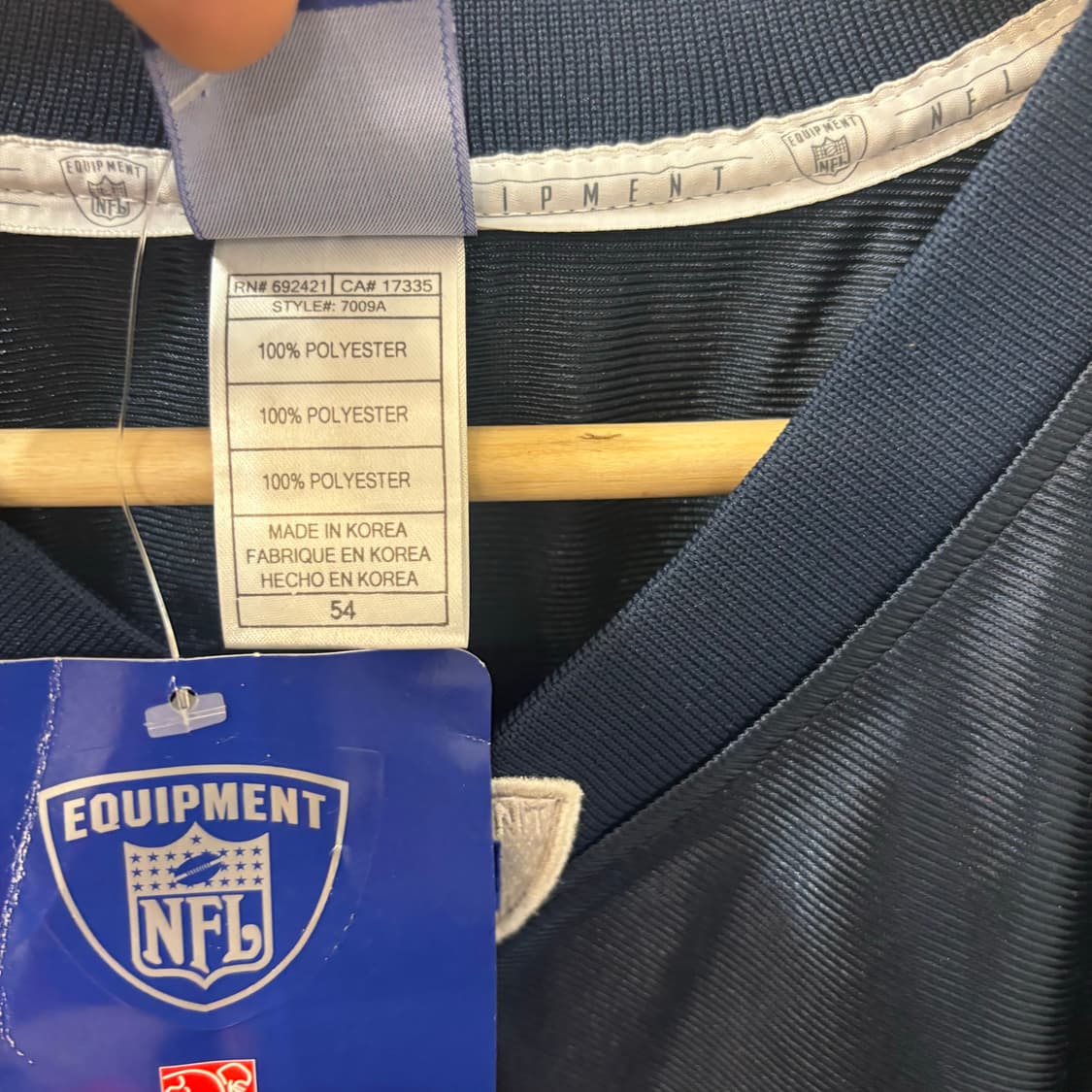 NFL X 리복 시카고 베어스 네이비 유니폼 져지 2XL 상품이미지9