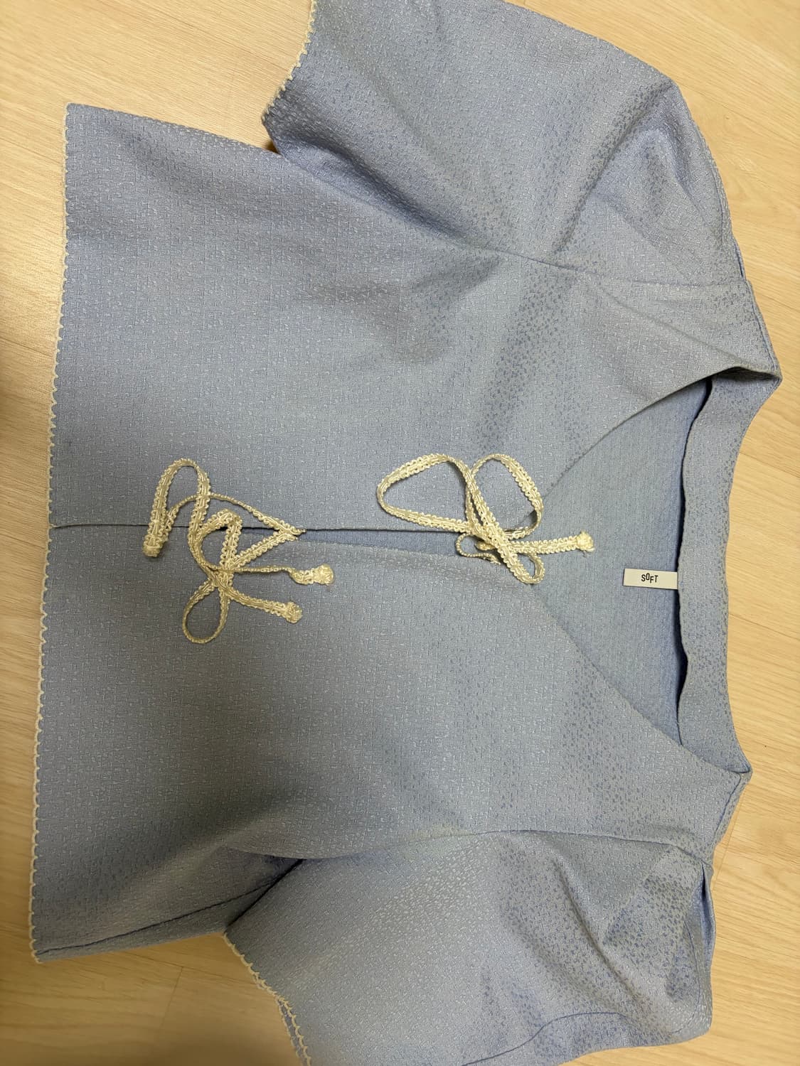 [소프트서울] JACQUARD RIBBON PUFF BLOUSE 상품이미지6