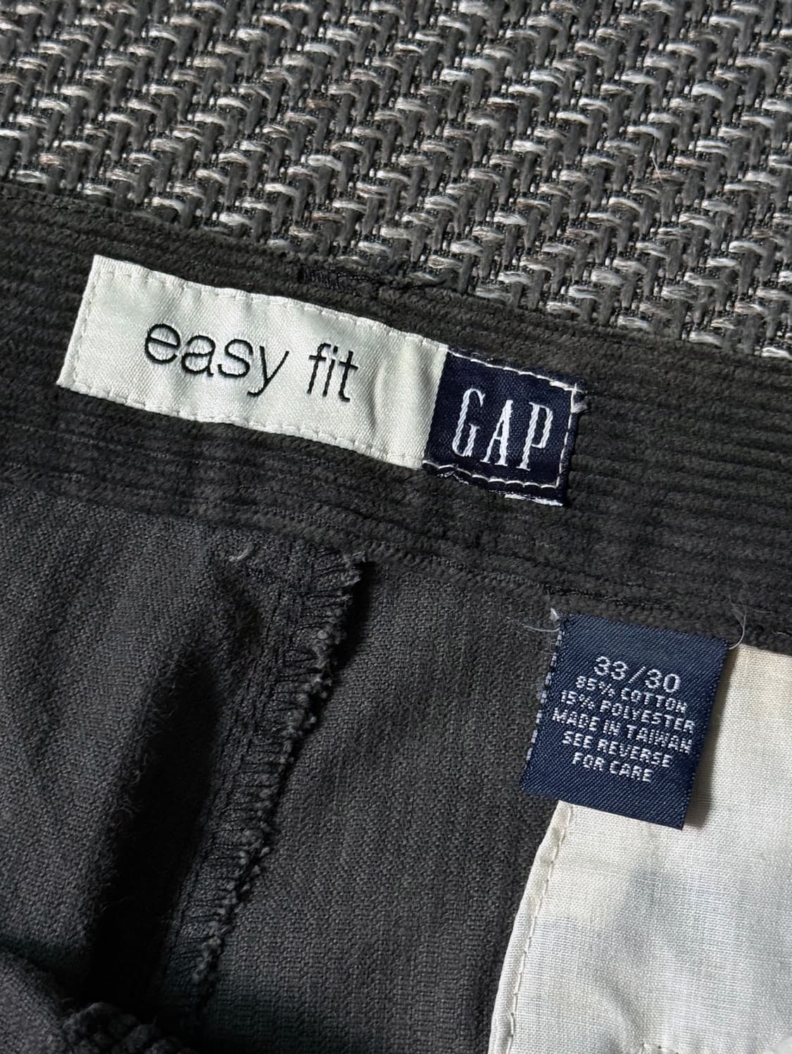 (33) 90s GAP Easy Fit 코듀로이 투플리츠 팬츠 상품이미지4