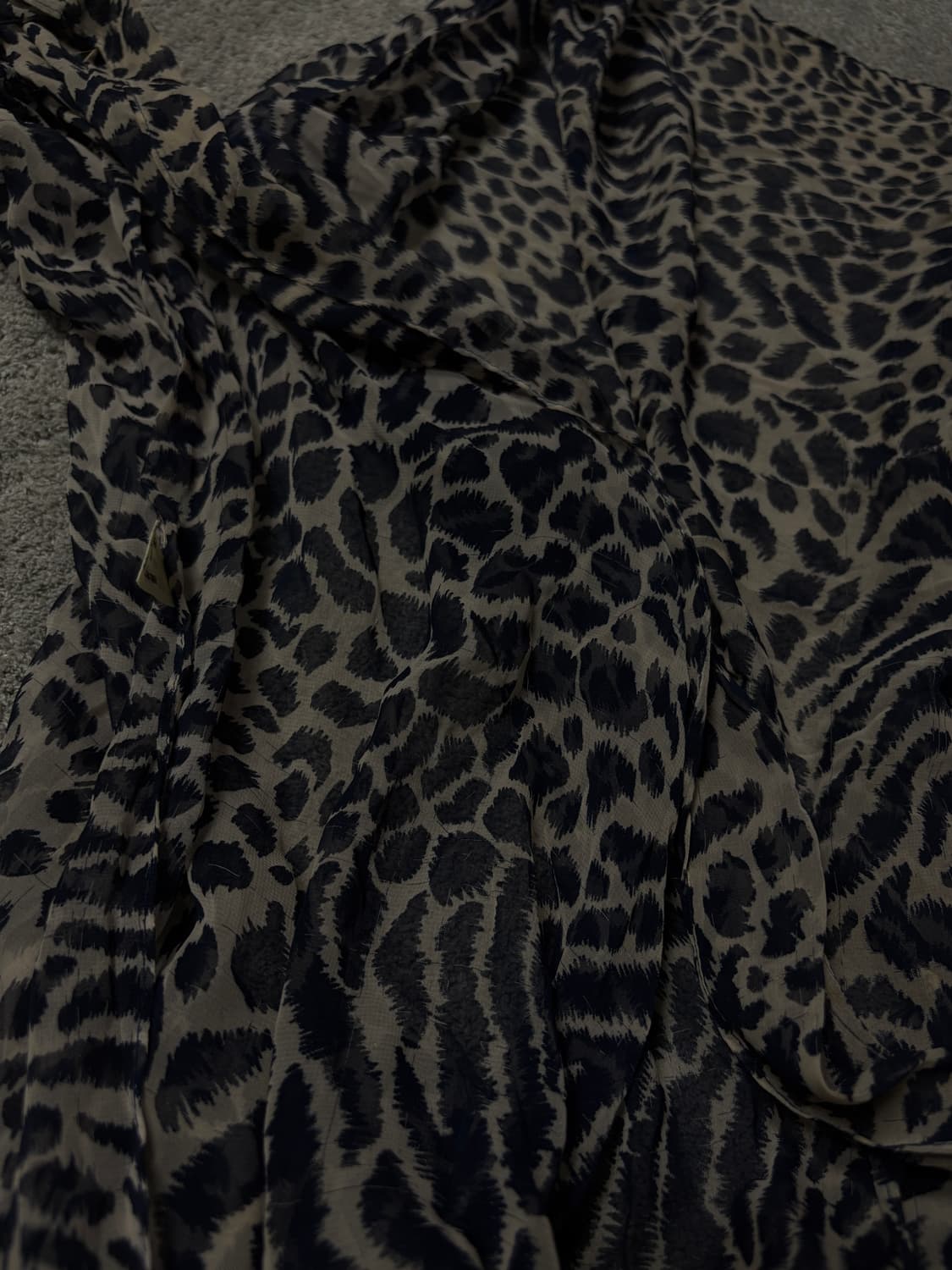 Vintage vkei punk mood leopard scarf 상품이미지3