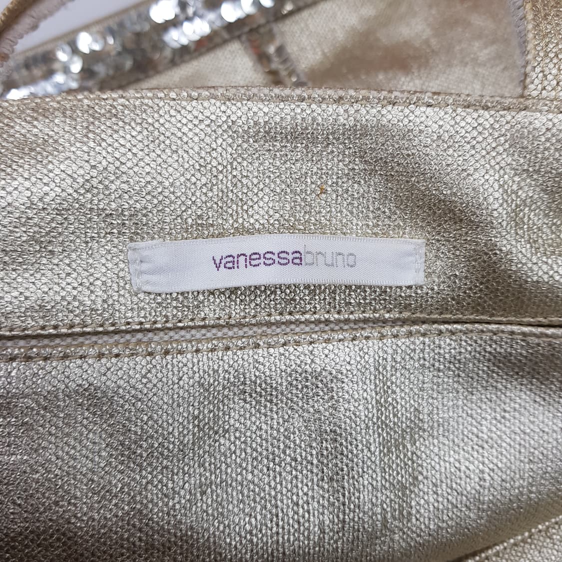 Vanessa Bruno 바네사브루노 스팽글 린넨 토트백 상품이미지5