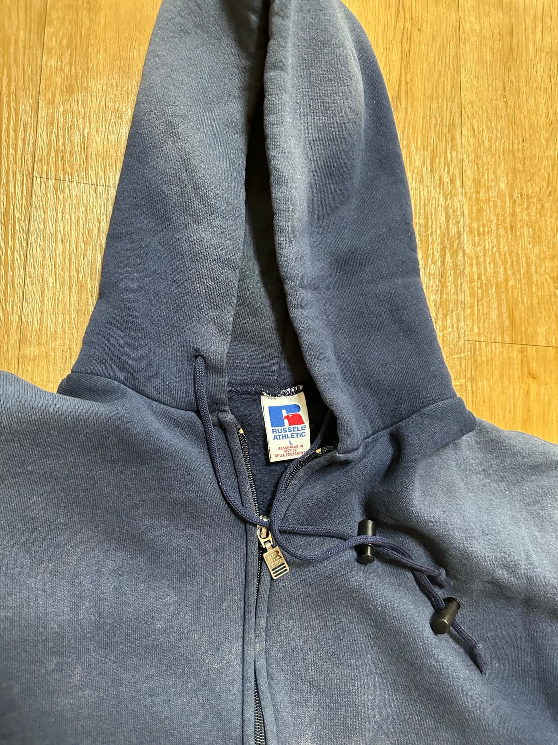 90s sunfaded russell hoodie zip up L 상품이미지1
