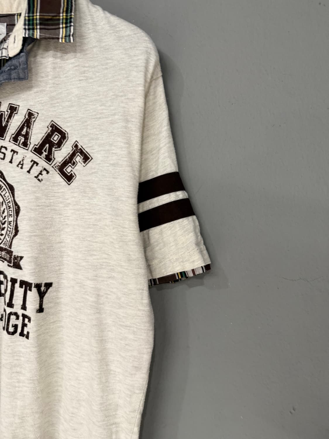 shirt layered lettering collar tee 상품이미지5