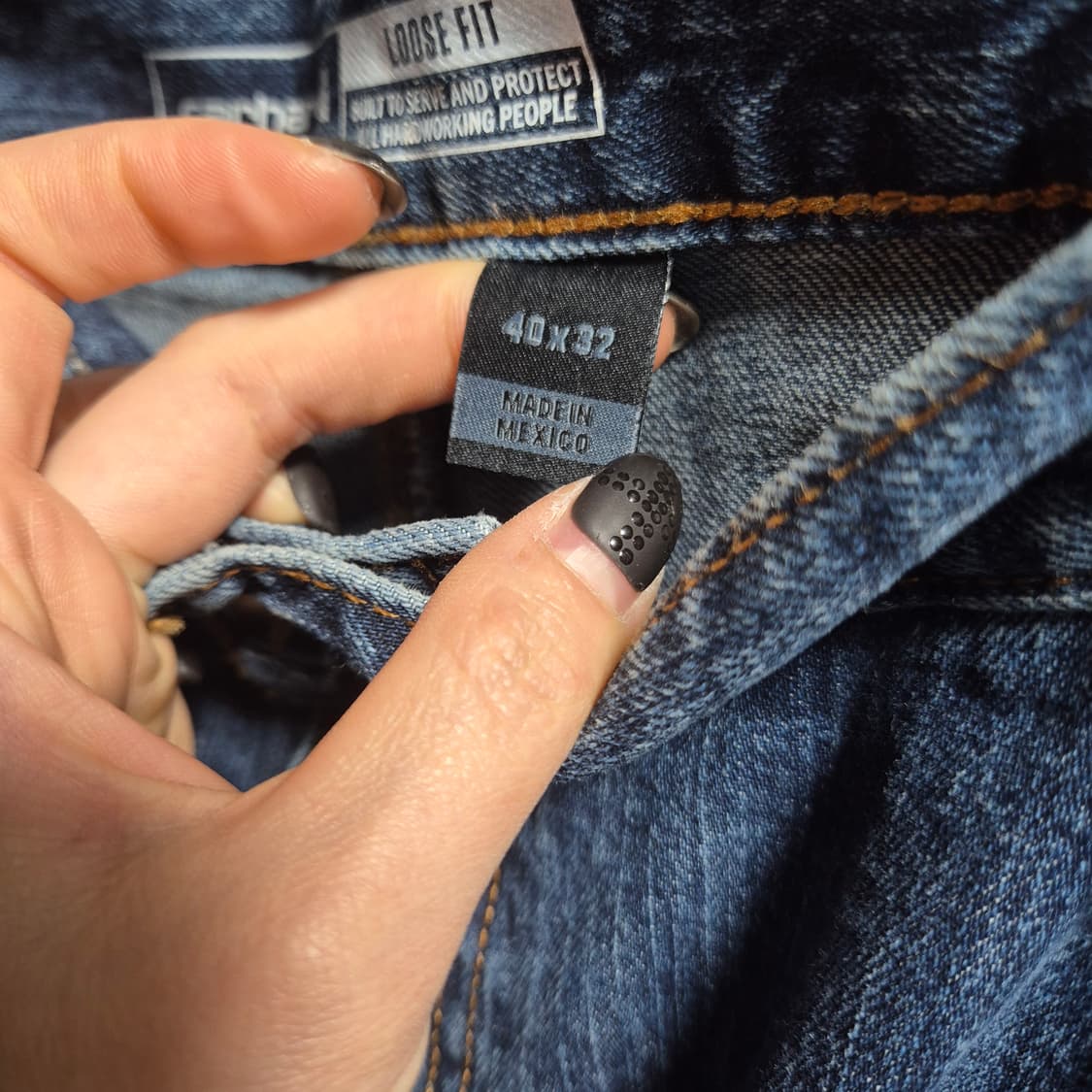 칼하트 루즈핏 데님 팬츠 40*32 상품이미지7