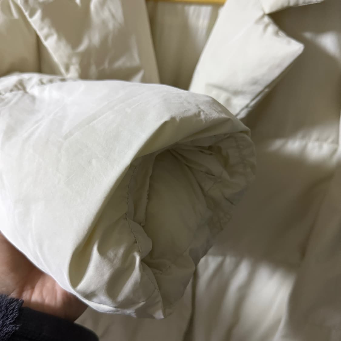 한섬 타임 22/23시즌 윈터 디테쳐블 후드구스다운점퍼 패딩 F 상품이미지3