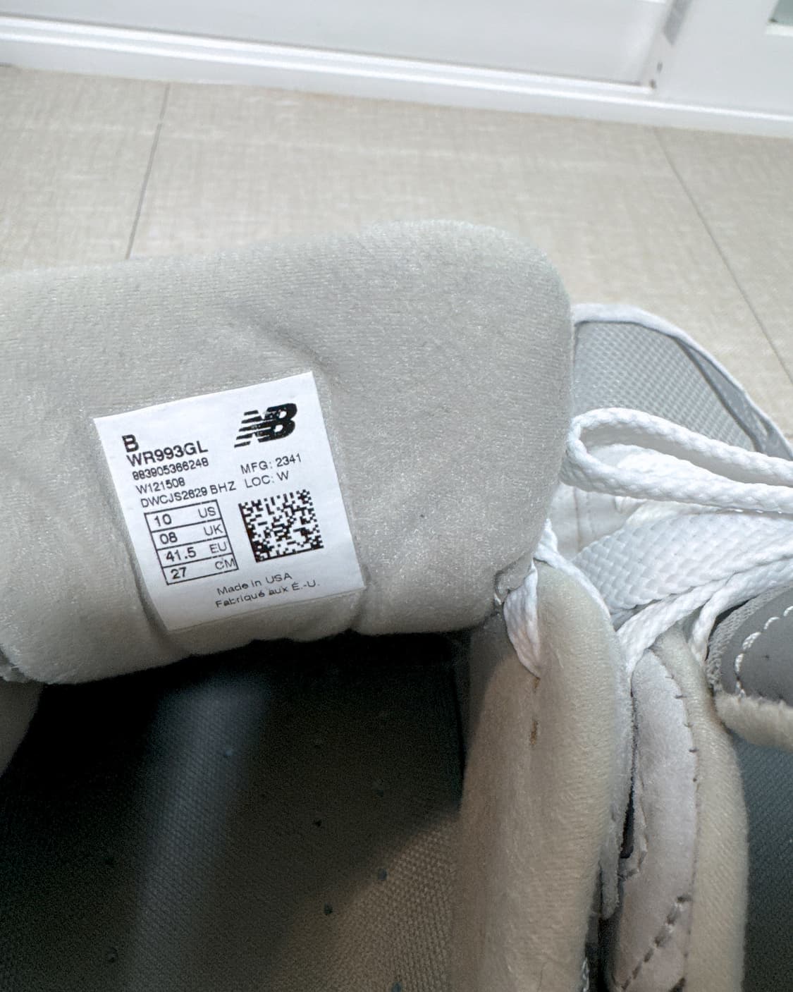 뉴발란스 993 그레이 270 B 스탠다드 상품이미지5