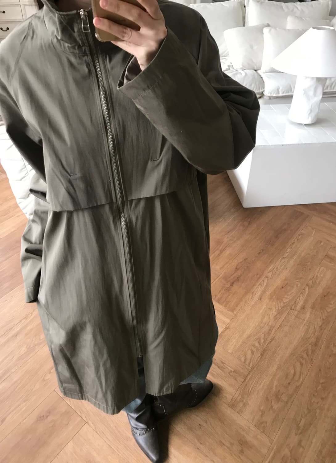 vintage trench zip coat 상품이미지5