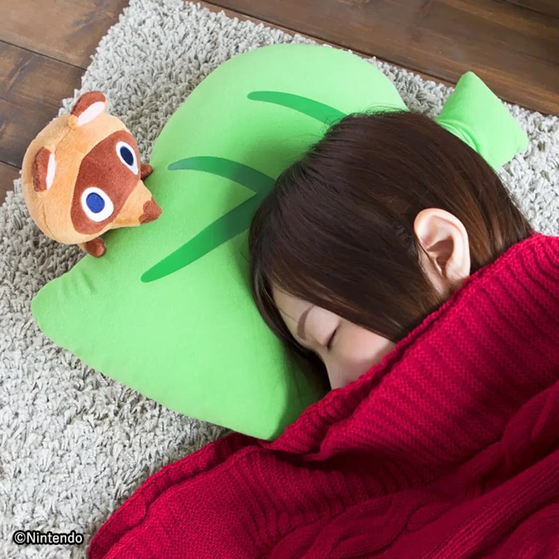 동물의숲 이치방쿠지 A상 콩돌 밤돌 나뭇잎쿠션 상품이미지2